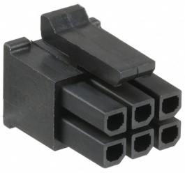 Колодка гнездовая Micro-Fit 3.0 43025-0600 "Molex"