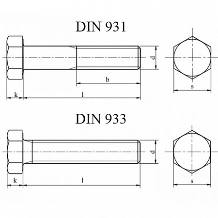Болт DIN 933 (М8х20)